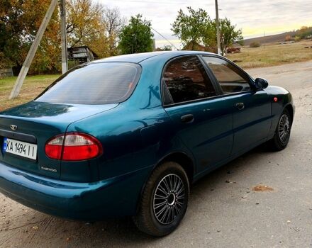 Дэу Ланос 2007 в Кобеляках на Automoto.ua Зеленый Дэу Ланос, объемом двигателя 1.4 л и пробегом 198 тыс. км за 2250 $, фото 4 на Automoto.ua