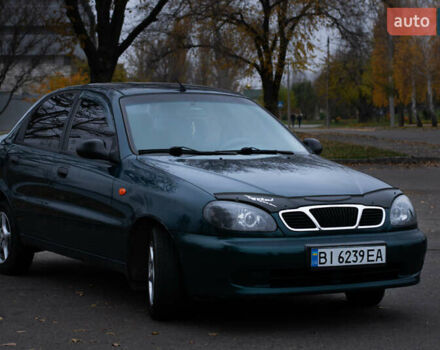 Зеленый Дэу Ланос, объемом двигателя 1.5 л и пробегом 166 тыс. км за 3500 $, фото 1 на Automoto.ua