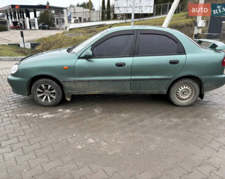 Зеленый Дэу Ланос, объемом двигателя 1.39 л и пробегом 110 тыс. км за 1550 $, фото 1 на Automoto.ua