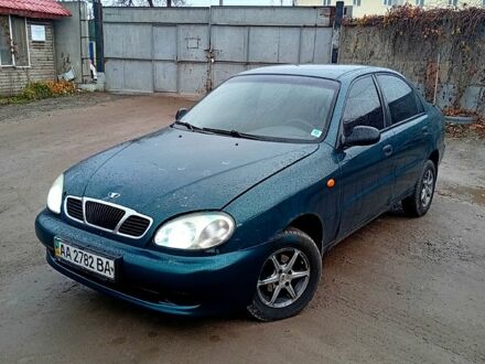 Зеленый Дэу Ланос, объемом двигателя 1.5 л и пробегом 170 тыс. км за 1250 $, фото 1 на Automoto.ua