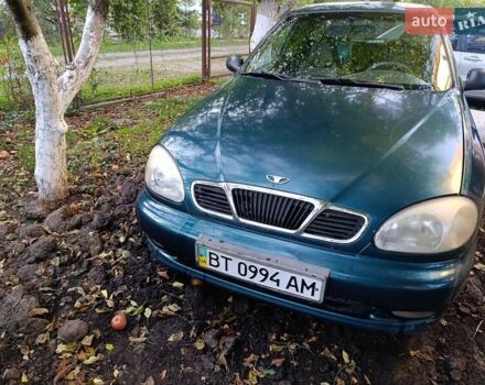Зелений Деу Ланос, об'ємом двигуна 1.5 л та пробігом 167 тис. км за 2000 $, фото 1 на Automoto.ua
