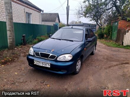 Зеленый Дэу Ланос, объемом двигателя 1.3 л и пробегом 258 тыс. км за 1100 $, фото 1 на Automoto.ua