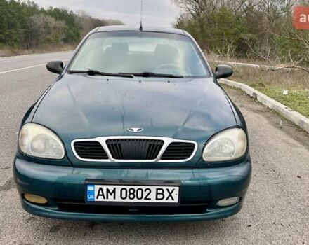 Зеленый Дэу Ланос, объемом двигателя 1.5 л и пробегом 220 тыс. км за 2800 $, фото 1 на Automoto.ua