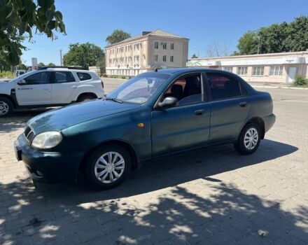 Зеленый Дэу Ланос, объемом двигателя 1.5 л и пробегом 636 тыс. км за 1650 $, фото 1 на Automoto.ua