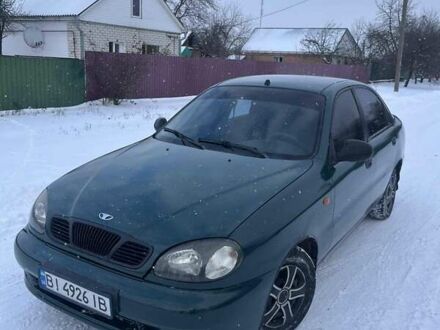 Зеленый Дэу Ланос, объемом двигателя 1.5 л и пробегом 215 тыс. км за 2400 $, фото 1 на Automoto.ua