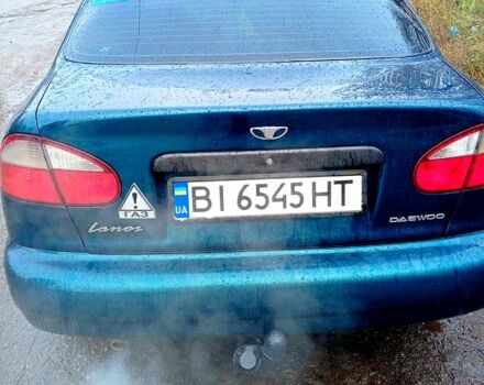 Зеленый Дэу Ланос, объемом двигателя 1.5 л и пробегом 181 тыс. км за 2500 $, фото 1 на Automoto.ua