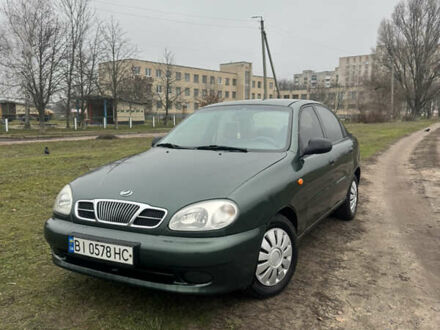 Зеленый Дэу Ланос, объемом двигателя 1.5 л и пробегом 240 тыс. км за 2850 $, фото 1 на Automoto.ua