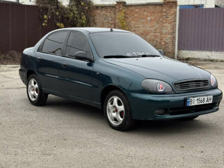 Зеленый Дэу Ланос, объемом двигателя 1.5 л и пробегом 190 тыс. км за 2200 $, фото 1 на Automoto.ua