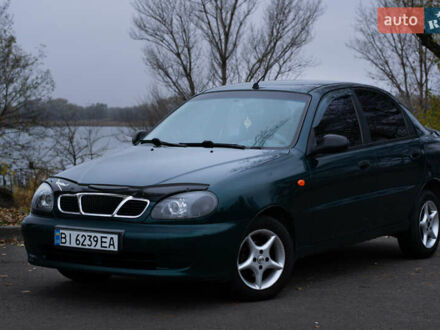 Зеленый Дэу Ланос, объемом двигателя 1.5 л и пробегом 166 тыс. км за 3500 $, фото 1 на Automoto.ua