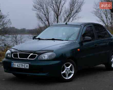 Зеленый Дэу Ланос, объемом двигателя 1.5 л и пробегом 166 тыс. км за 3500 $, фото 1 на Automoto.ua