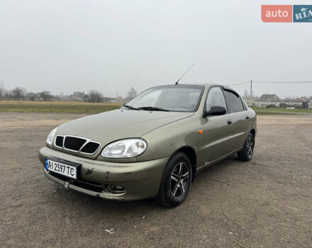 Зелений Деу Ланос, об'ємом двигуна 1.39 л та пробігом 196 тис. км за 1100 $, фото 1 на Automoto.ua