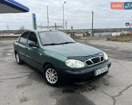 Зеленый Дэу Ланос, объемом двигателя 1.5 л и пробегом 157 тыс. км за 2999 $, фото 1 на Automoto.ua