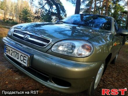 Зеленый Дэу Ланос, объемом двигателя 1.5 л и пробегом 151 тыс. км за 2900 $, фото 1 на Automoto.ua