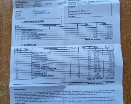 Фіолетовий Деу Леганза, об'ємом двигуна 2 л та пробігом 275 тис. км за 3500 $, фото 55 на Automoto.ua