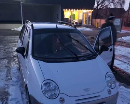 Белый Дэу Матиз, объемом двигателя 1 л и пробегом 105 тыс. км за 3000 $, фото 1 на Automoto.ua