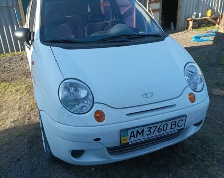 Белый Дэу Матиз, объемом двигателя 0.8 л и пробегом 97 тыс. км за 1300 $, фото 1 на Automoto.ua