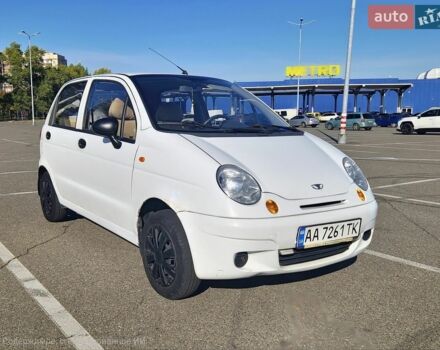 Белый Дэу Матиз, объемом двигателя 0.8 л и пробегом 180 тыс. км за 1900 $, фото 1 на Automoto.ua