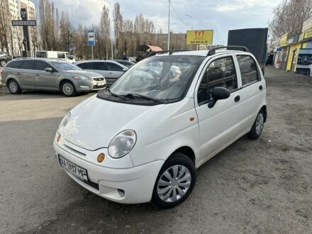 Белый Дэу Матиз, объемом двигателя 0.8 л и пробегом 120 тыс. км за 1950 $, фото 1 на Automoto.ua