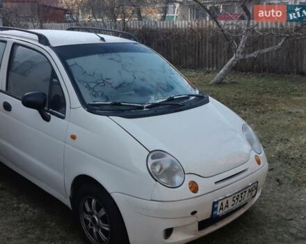 Белый Дэу Матиз, объемом двигателя 0.8 л и пробегом 160 тыс. км за 2200 $, фото 1 на Automoto.ua