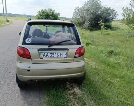 Бежевий Деу Матіз, об'ємом двигуна 8 л та пробігом 76 тис. км за 1538 $, фото 2 на Automoto.ua