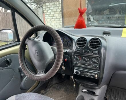 Бежевий Деу Матіз, об'ємом двигуна 0.8 л та пробігом 100 тис. км за 1300 $, фото 4 на Automoto.ua