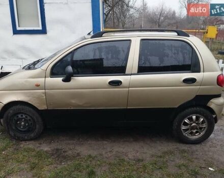 Бежевый Дэу Матиз, объемом двигателя 0.8 л и пробегом 234 тыс. км за 1200 $, фото 1 на Automoto.ua