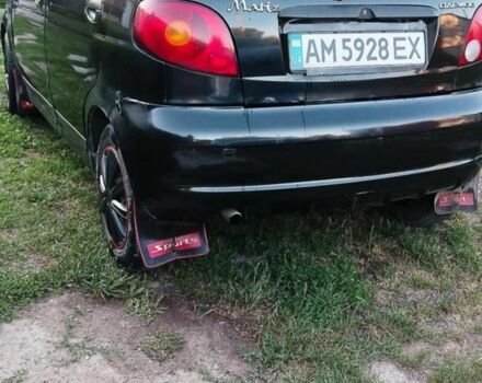 Чорний Деу Матіз, об'ємом двигуна 0.8 л та пробігом 95 тис. км за 1600 $, фото 2 на Automoto.ua