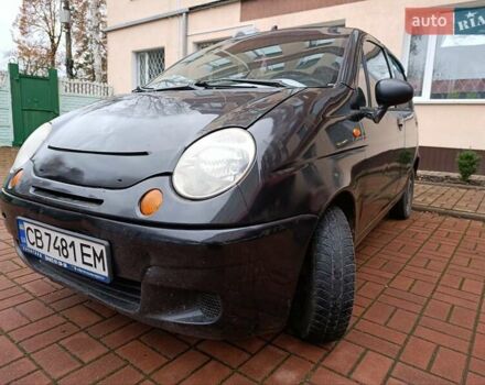 Черный Дэу Матиз, объемом двигателя 0.8 л и пробегом 159 тыс. км за 1800 $, фото 1 на Automoto.ua