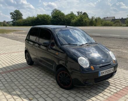 Черный Дэу Матиз, объемом двигателя 0.8 л и пробегом 100 тыс. км за 1550 $, фото 1 на Automoto.ua