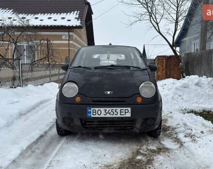 Черный Дэу Матиз, объемом двигателя 0.8 л и пробегом 210 тыс. км за 900 $, фото 1 на Automoto.ua