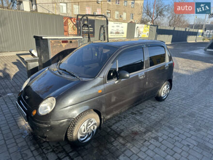 Черный Дэу Матиз, объемом двигателя 0.9 л и пробегом 160 тыс. км за 3000 $, фото 1 на Automoto.ua