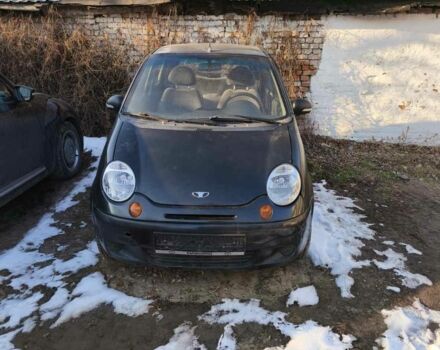 Черный Дэу Матиз, объемом двигателя 0.8 л и пробегом 200 тыс. км за 1100 $, фото 1 на Automoto.ua