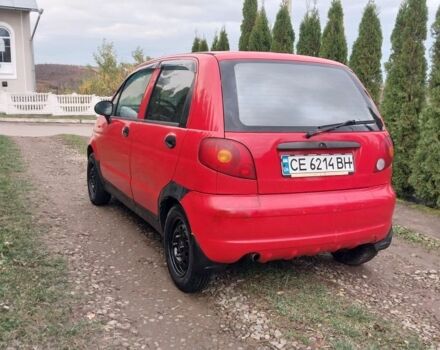 Красный Дэу Матиз, объемом двигателя 0.8 л и пробегом 150 тыс. км за 1200 $, фото 2 на Automoto.ua