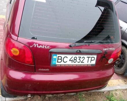 Красный Дэу Матиз, объемом двигателя 0.8 л и пробегом 186 тыс. км за 2500 $, фото 2 на Automoto.ua