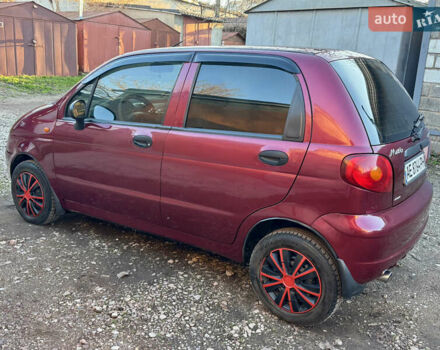 Красный Дэу Матиз, объемом двигателя 0.8 л и пробегом 142 тыс. км за 2650 $, фото 3 на Automoto.ua