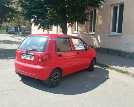 Червоний Деу Матіз, об'ємом двигуна 0.8 л та пробігом 87 тис. км за 2500 $, фото 2 на Automoto.ua