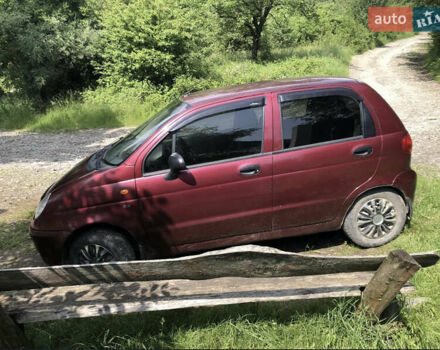 Красный Дэу Матиз, объемом двигателя 0.8 л и пробегом 105 тыс. км за 1450 $, фото 2 на Automoto.ua