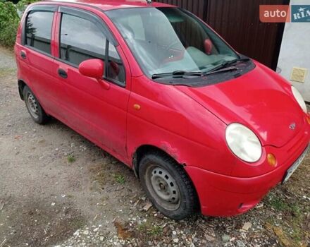 Красный Дэу Матиз, объемом двигателя 0.8 л и пробегом 234 тыс. км за 1200 $, фото 1 на Automoto.ua