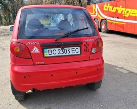 Красный Дэу Матиз, объемом двигателя 0.8 л и пробегом 158 тыс. км за 1700 $, фото 1 на Automoto.ua
