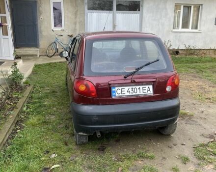 Красный Дэу Матиз, объемом двигателя 0.8 л и пробегом 3 тыс. км за 2000 $, фото 3 на Automoto.ua