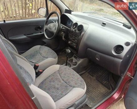 Красный Дэу Матиз, объемом двигателя 0.8 л и пробегом 135 тыс. км за 2550 $, фото 2 на Automoto.ua