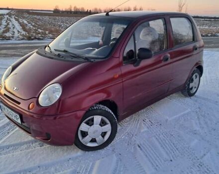 Красный Дэу Матиз, объемом двигателя 0.8 л и пробегом 93 тыс. км за 2200 $, фото 3 на Automoto.ua