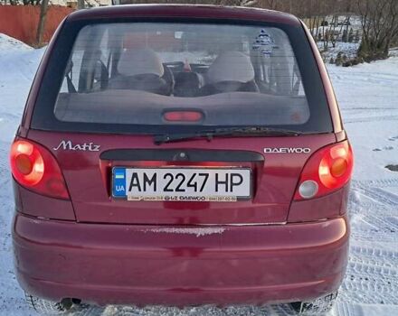 Красный Дэу Матиз, объемом двигателя 0.8 л и пробегом 93 тыс. км за 2200 $, фото 5 на Automoto.ua