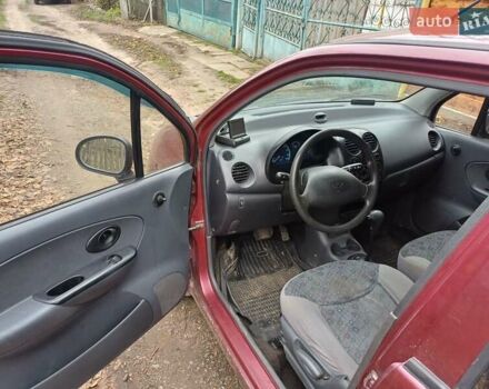 Красный Дэу Матиз, объемом двигателя 0.8 л и пробегом 135 тыс. км за 2550 $, фото 12 на Automoto.ua