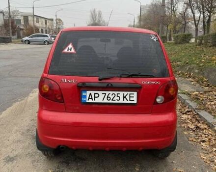 Красный Дэу Матиз, объемом двигателя 0.8 л и пробегом 109 тыс. км за 3200 $, фото 2 на Automoto.ua