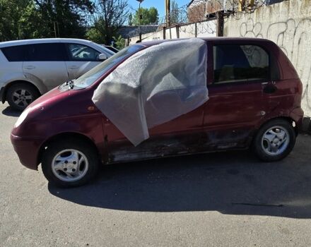 Красный Дэу Матиз, объемом двигателя 0.8 л и пробегом 212 тыс. км за 600 $, фото 2 на Automoto.ua