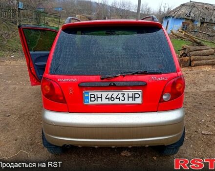 Красный Дэу Матиз, объемом двигателя 1 л и пробегом 132 тыс. км за 2500 $, фото 1 на Automoto.ua