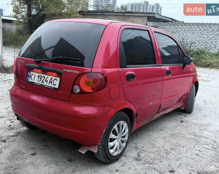 Красный Дэу Матиз, объемом двигателя 0.8 л и пробегом 180 тыс. км за 1750 $, фото 2 на Automoto.ua