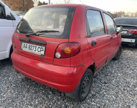 Красный Дэу Матиз, объемом двигателя 0.8 л и пробегом 132 тыс. км за 600 $, фото 1 на Automoto.ua