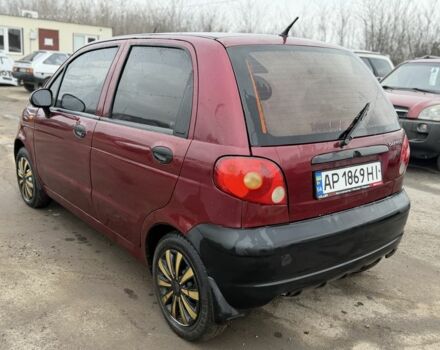 Красный Дэу Матиз, объемом двигателя 0.8 л и пробегом 188 тыс. км за 1250 $, фото 3 на Automoto.ua